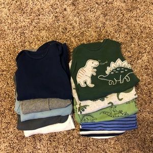 Lot of 3 mo long sleeve bodysuits